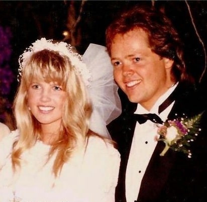 A picture of Michelle Larson with her husband Jimmy Osmond.